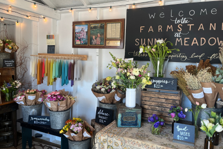 inside the Sunny Meadows farmstand