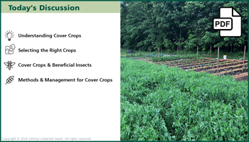 Garden Cover Crops Webinar Slide Deck PDF