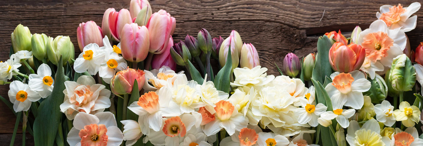 mixed flowers.